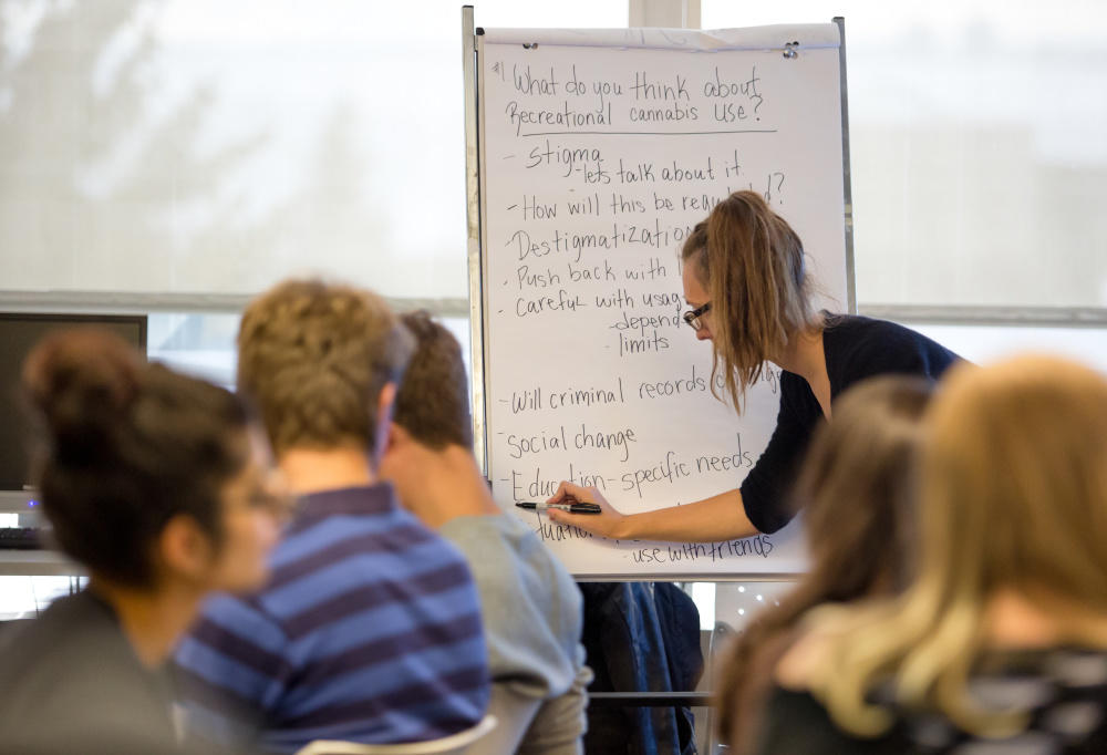 Before legalization on Oct. 17, 2018, students, faculty and staff were invited to the Cannabis Café to participate in open, judgment-free discussion and be tested with trivia on cannabis knowledge. The event was presented by the SU Wellness Centre in partnership with the Faculty of Nursing.