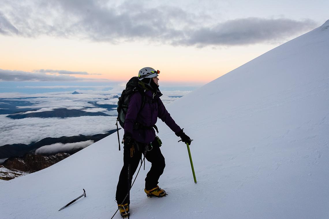 Sarah Rugheimer on Cayambe in Ecuador