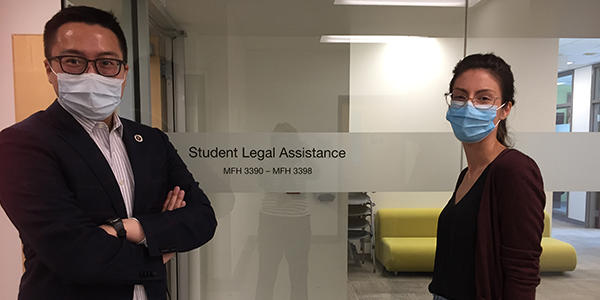 Timothy Wun (SLA articling student) Louanne Moriarty (SLA Student Director)