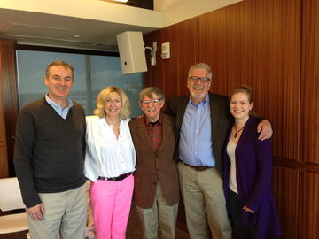 At the Canadian Hermeneutic Institute with Dr. Graham McCaffrey, Dr. John D Caputo, Dr. Jim Field and doctoral student, Shelagh McConnell.