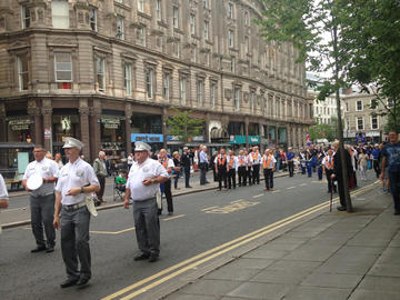Orange Order parade in Belfast, July 12th, 2018.