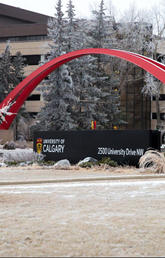 UCalgary campus in winter