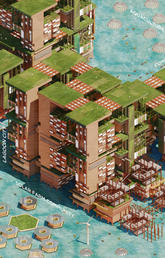 2050 LAGOS: Amphibious City, Lagos, Nigeria - Team: Gi chul Choe (South Korea), Joanne Li (China) 