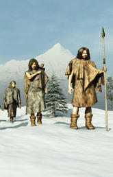 During the Ice Age, hunter-gatherer societies built sedentary settlements