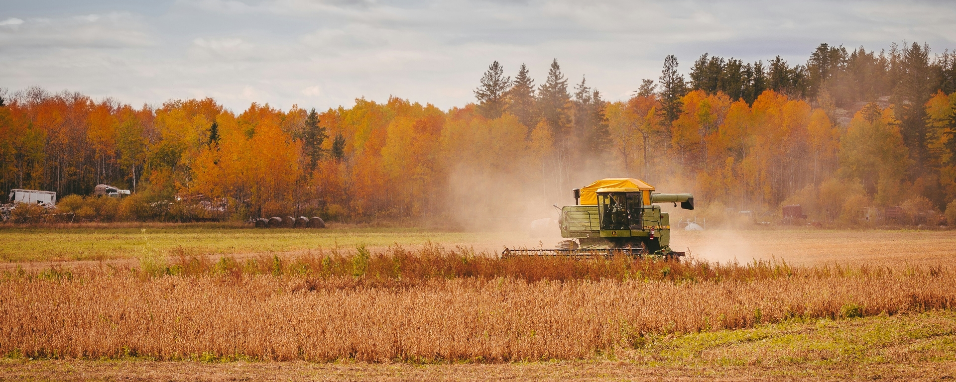 Combine harvesting