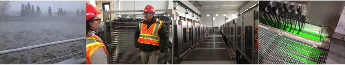 Trip to the Bonnybrook Wastewater Treatment Plant and inside the UV treatment building. See the massive UV-bulb arrays. Can you believe this facility was under water during the 2013 flood?