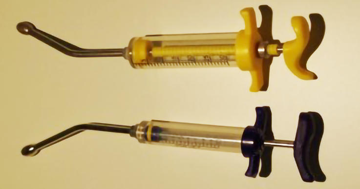 Picture 3. Use the correct syringe to deliver the drench