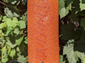 Suture a pool noodle