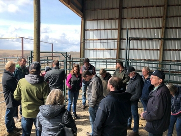 April 2023 - East of Olds Dairy Group visited W.A. Ranches, and partook in info sessions about hypocalcaemia and calf health, presented by Dr. Betty-Jo Bradley and  Dr. Jennifer Pearson.  