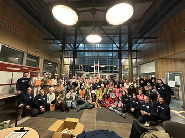 Group photo of CPR Competition participants in costume