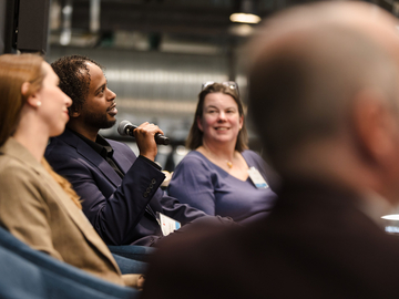 A panelist speaking