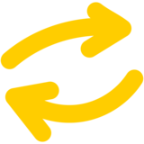 two arrows in a loop