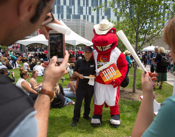 Cowboy Rex celebrating stampede 