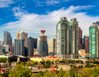 Calgary skyline, dowtown